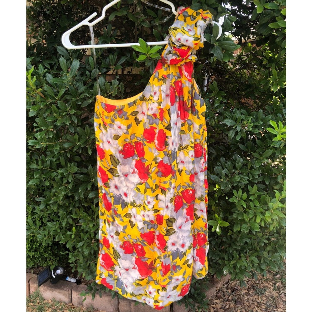Floral One Shoulder Bubble Dress